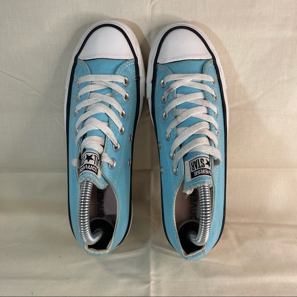 Converse All Star Light Blue Low Top Lace Up Sneakers Women's 7 137835F - Picture 5 of 8